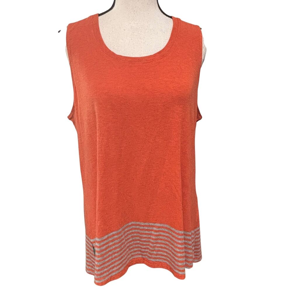 Cabi Hangout Tank Sz M Orange Style 8017